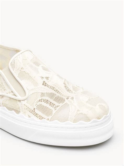 chloe lauren slip on|chloe lauren scalloped sneakers.